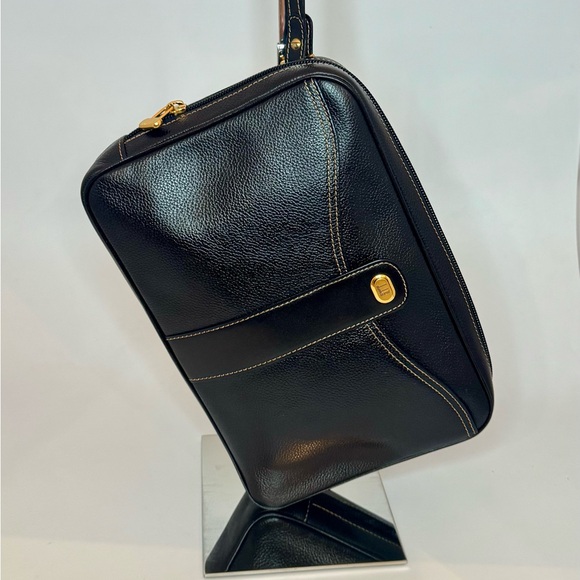 Dunhill Black Leather Clutch